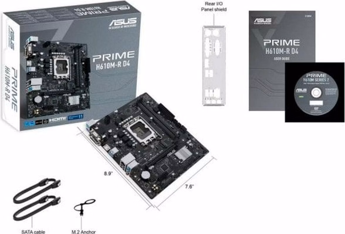 ASUS PRIME H610M-R D4 LGA 1700 micro ATX Ethernet LAN
