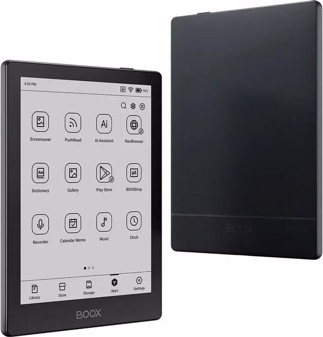 Leitor eletrónico BOOX Go 6, 6", 32 GB, E Ink Carta 1300, Preto