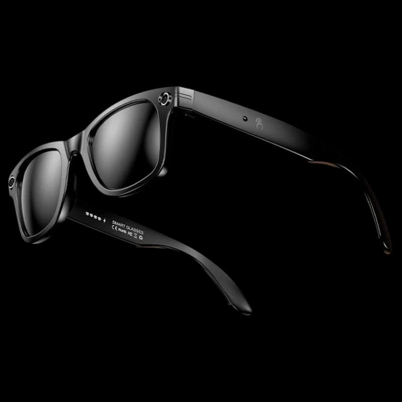 Óculos inteligentes W600 com câmara IP65 Preto