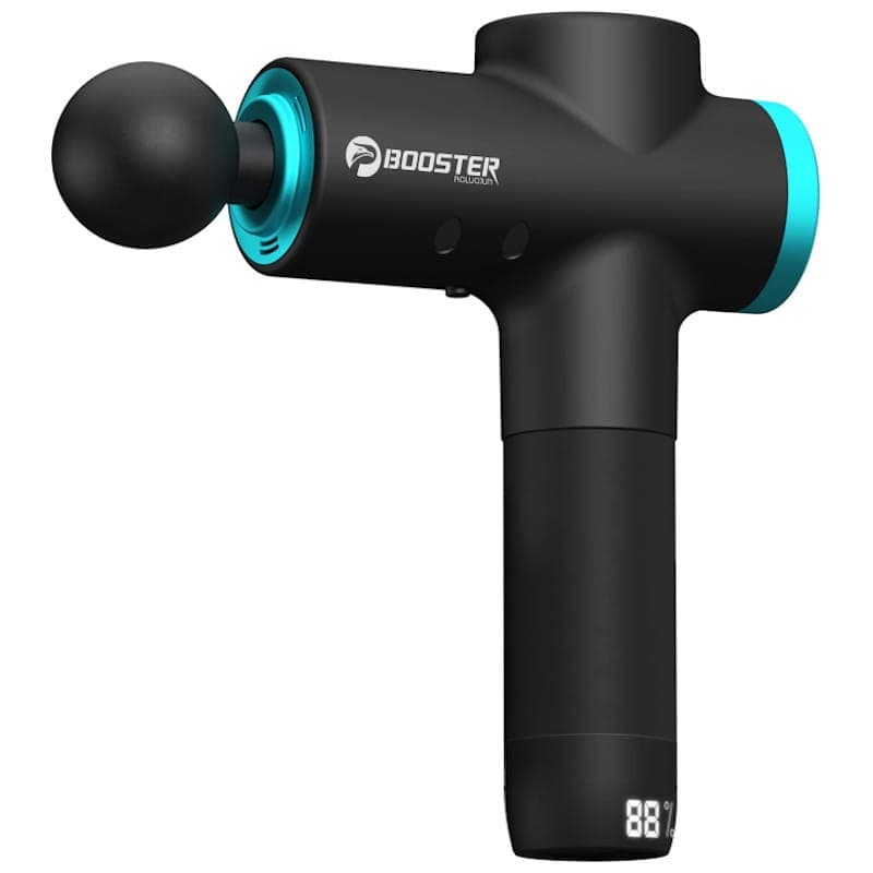 Pistola de Massagem Muscular Booster 12V-M2 6 Cabeças LCD Redução de ruído