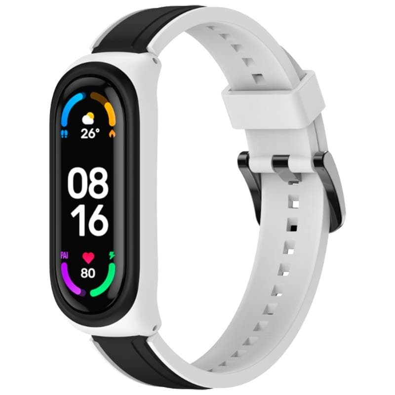 Pulseira Xiaomi Mi Smart Band 6 / Mi Band 5 / Amazfit Band 5 Dual Color +Preto
