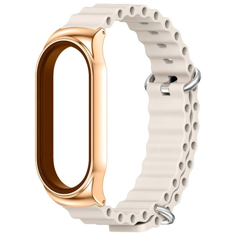 Pulseira Xiaomi Mi Smart Band 6 / Mi Band 5 / Amazfit Band 5 Wave Bege