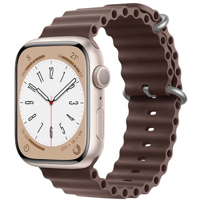 Pulseira Apple Watch 42/44/45/49mm Wave Castanho