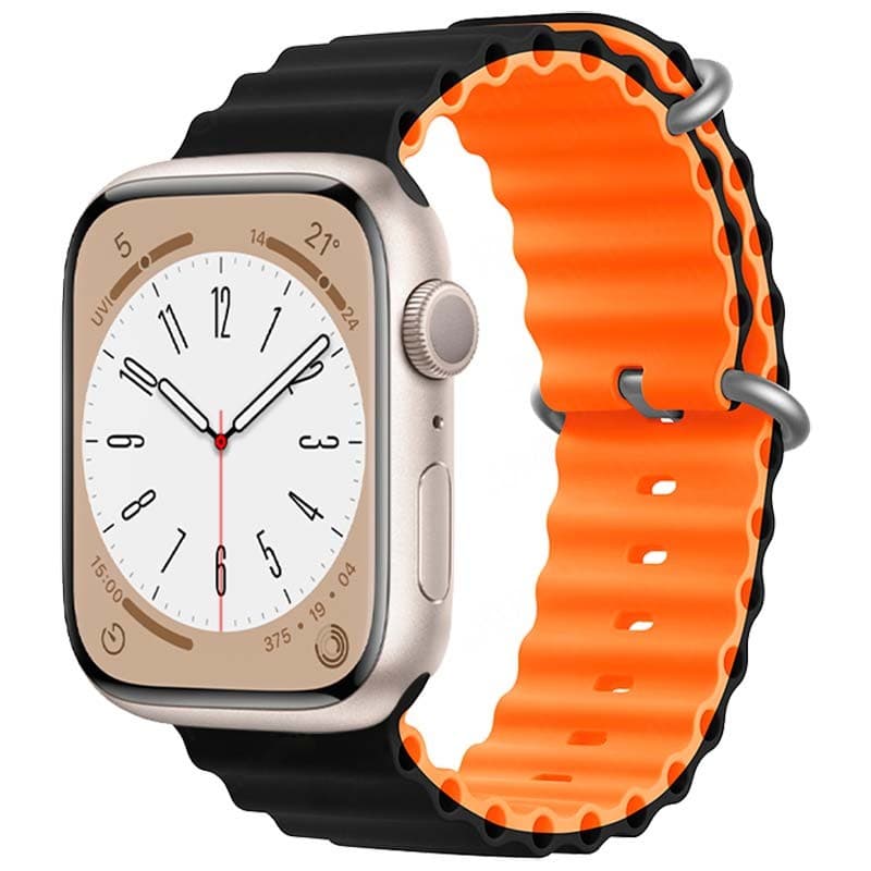 Pulseira Apple Watch 42/44/45/49mm Wave/Laranja