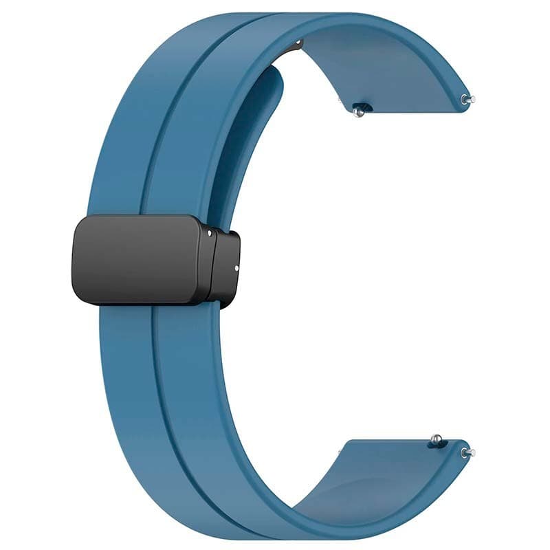 Pulseira Universal Fecho Magnético 22mm Marinho para Smartwatch Xiaomi/Amazfit/Samsung/Huawei/Realme/Ticwatch