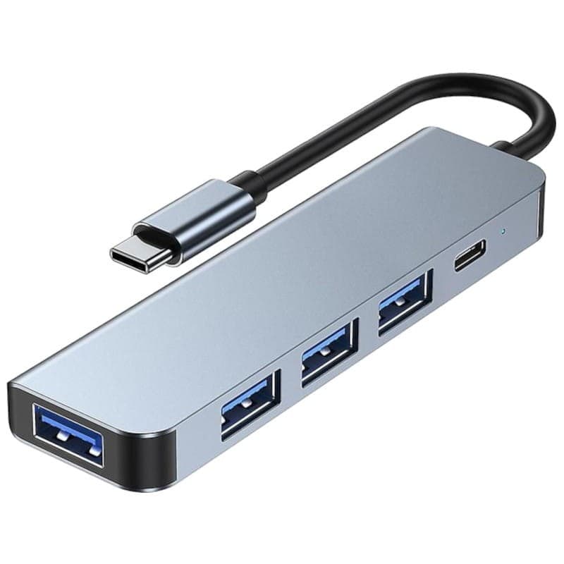 Hub USB 2301T 5 em 1 USB Tipo C+USB 3.0
