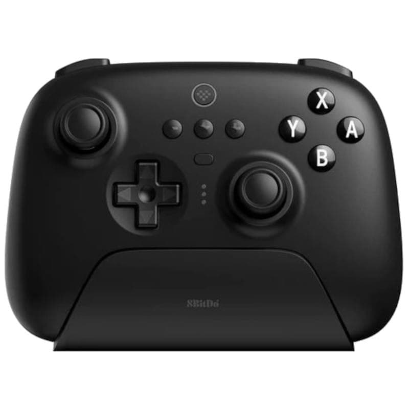 8BitDo Ultimate Bluetooth/2.4G Gamepad com Adaptador + Base de Carregamento Preto - Controlador para Nintendo Switch/Smartphone/PC
