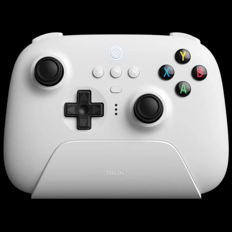 8BitDo Ultimate 2.4G com base de carregamento Branco - Gamepad para PC/Android/Steam