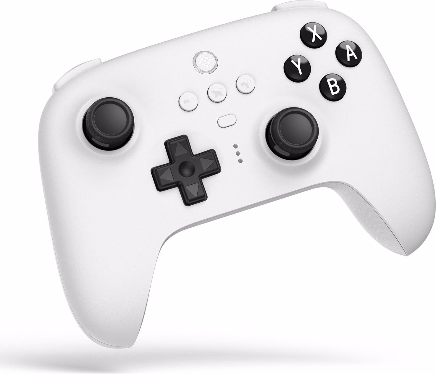 8BitDo Ultimate Bluetooth/2.4G Gamepad com Adaptador + Base de Carregamento Branco - Controlador para Nintendo Switch/Smartphone/PC