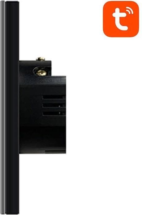 Avatto Smart Light Switch ZigBee LZTS02-EU-B2 2 Way No Neutral TUYA (black)