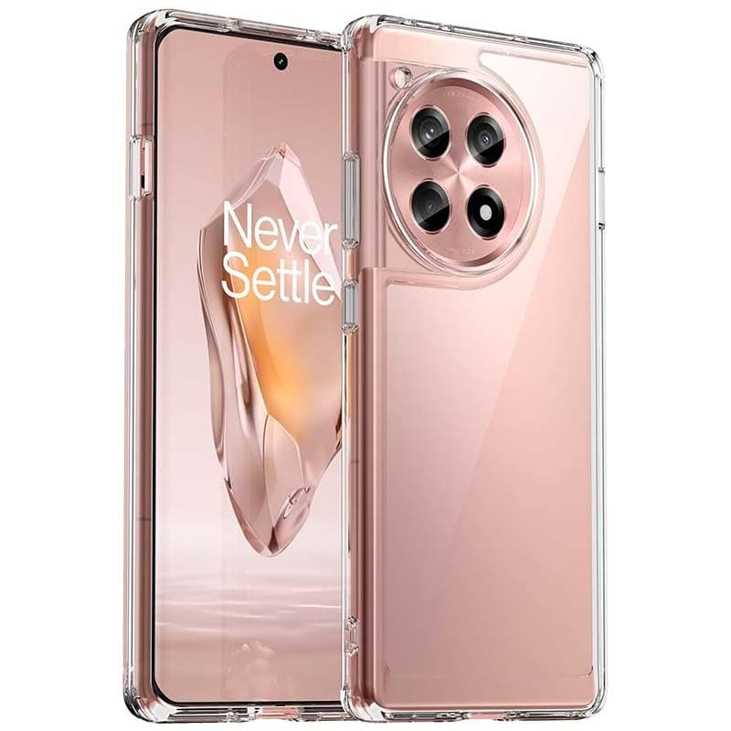 Capa Antichoques Premium para OnePlus 12R 5G Acrílico Anti-Amarelo Transparente