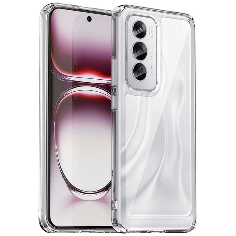 Capa Antichoques Premium para Oppo Reno12 Pro 5G Acrílico Anti-Amarelo Transparente