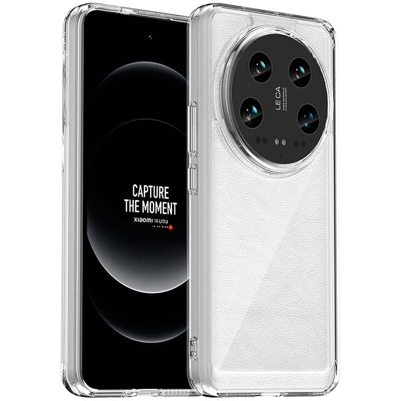Capa Antichoques Premium para Xiaomi 14 Ultra 5G Acrílico Anti-Amarelo Transparente