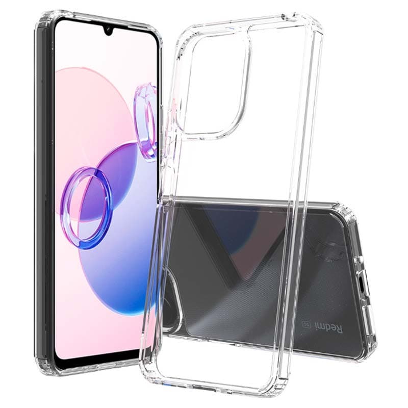 Capa Antichoques Premium para Xiaomi Redmi 12 Acrílico Anti-Amarelo Transparente