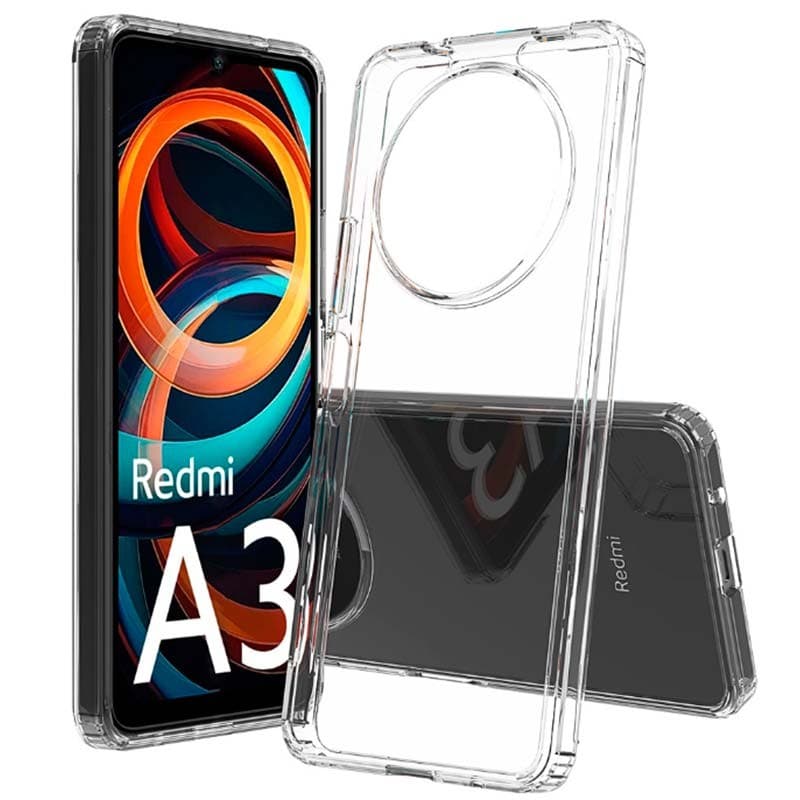 Capa Antichoques Premium para Xiaomi Redmi A3 / Poco C61 Acrílico Anti-Amarelo Transparente