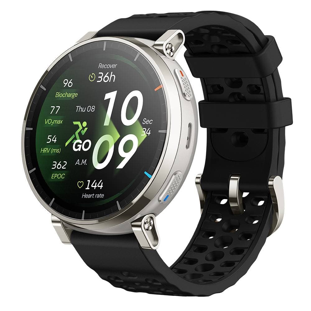 Smartwatch Amazfit Active 3 Premium 1,32" AMOLED Tátil GPS Apex Silver