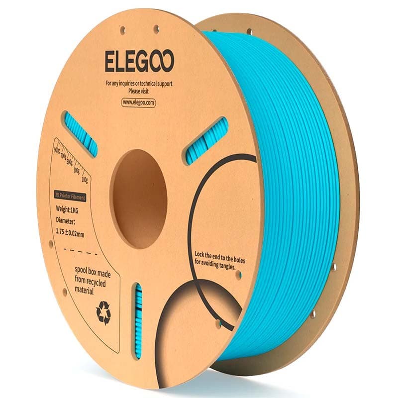 ELEGOO PLA Azul Céu para Impressoras 3D FDM - Filamento 1.75mm Bobina de 1kg