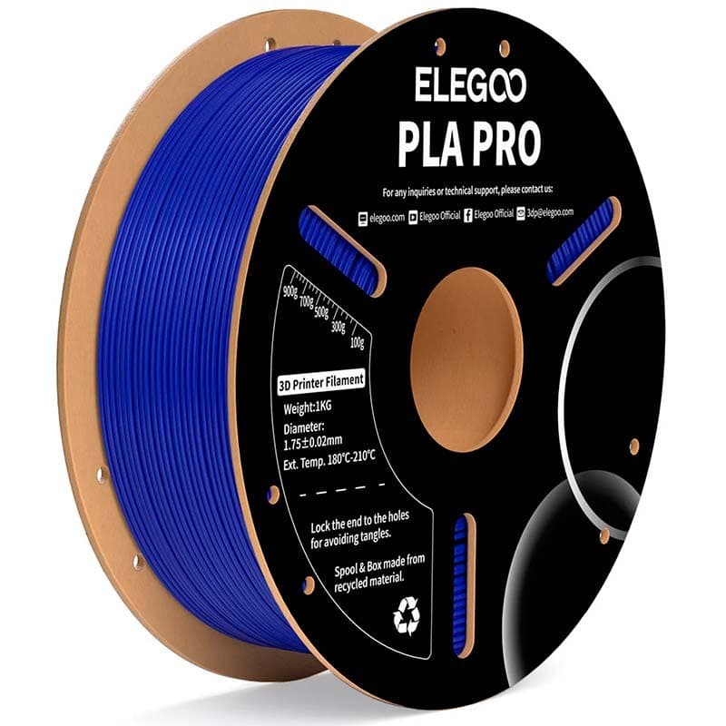 ELEGOO PLA PRO Azul para Impressoras 3D FDM - Filamento 1.75mm Bobina de 1kg