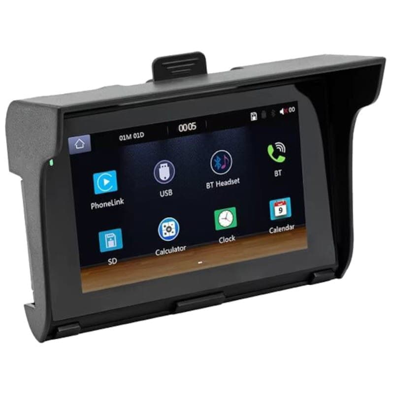 Ecrã tátil universal SWM B5350 5 polegadas Carplay/Android Auto sem fios Preto