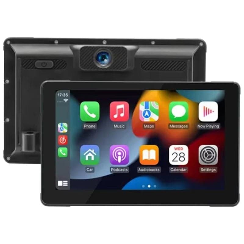 Ecrã tátil universal SWM B5351 7 polegadas Carplay/Android Auto sem fios Preto
