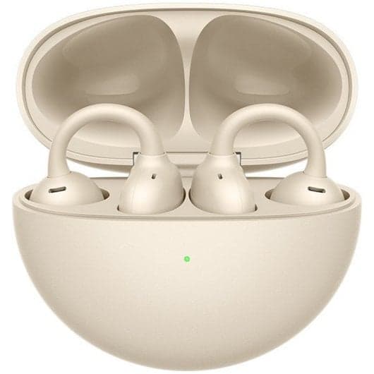 Huawei FreeClip Auriculares Open-ear Sem Fios Bluetooth com Estojo de Carga Bege