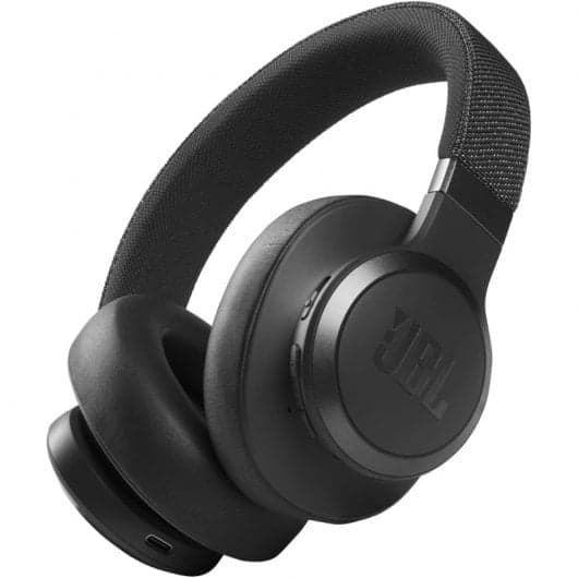 JBL Live 660NC Auscultadores Sem Fios com Cancelamento Adaptativo de Ruído Pretos