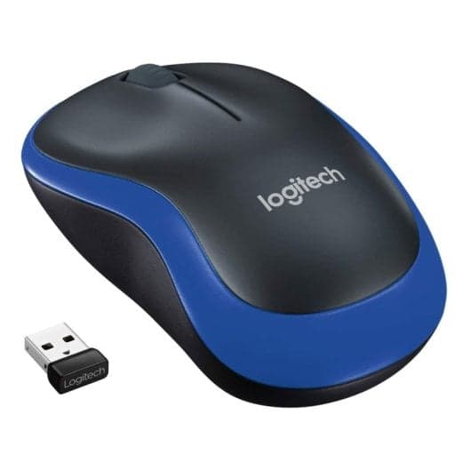 Logitech M185 Rato Sem Fios 1000 DPI Preto/Azul