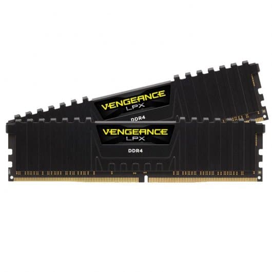 Memória RAM Corsair Vengeance LPX DDR4 3200 PC4-25600 16GB 2X8GB CL16 Preta