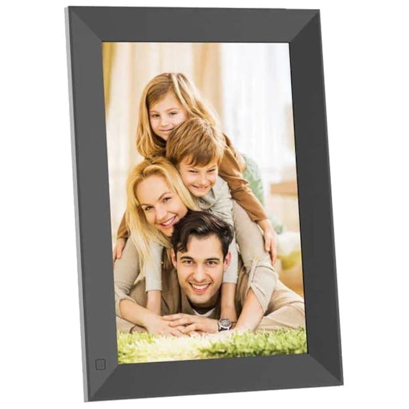 Moldura fotográfica digital com WiFi Ecrã tátil IPS HD 1280x800 de 10,1 polegadas Cartão de memória de 32 GB incluído - Cor preta