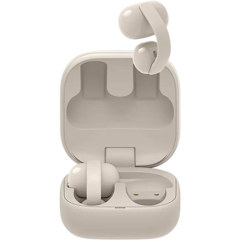 Auriculares TWS Open-ear com 3 modos de audição Sony LinkBuds Clip WF-LC900 Bege