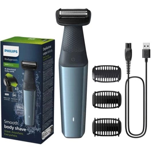 Philips BG3027/05 BodyGroom Series 3000 Aparador Corporal Preto