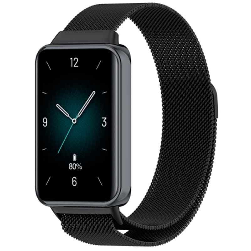 Pulseira Milanesa Magnética Huawei Band 8 / Huawei Band 9 / Honor Band 9 Preto