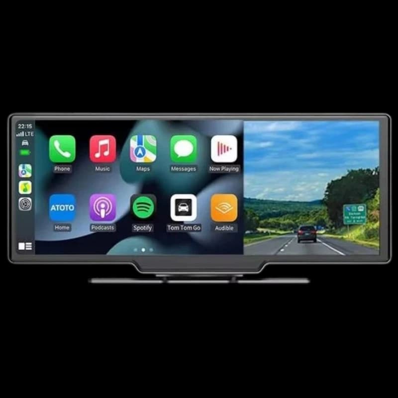 Ecrã tátil universal SWM B5303R 10,26 polegadas Carplay/Android Auto Sem Fio Dash Cam Integrado Preto
