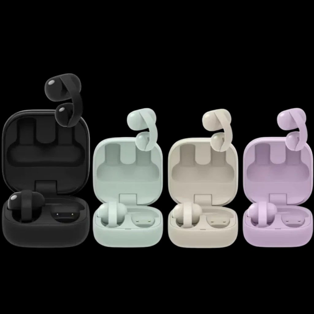Auriculares TWS Open-ear com 3 modos de audição Sony LinkBuds Clip WF-LC900 Bege