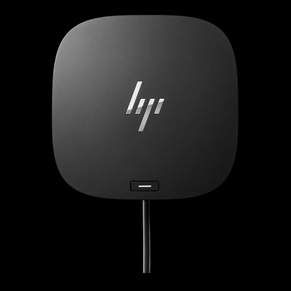 Hub portátil HP Base USB-C G5 com portas USB, HDMI, RJ45 e Jack de 3,5 mm