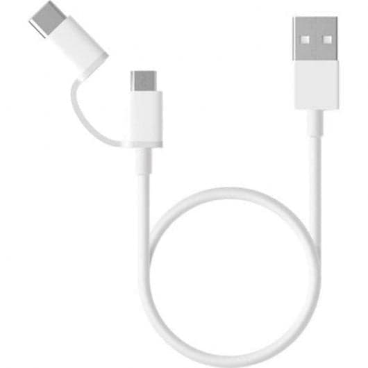 Xiaomi Cabo com Adaptador MicroUSB para USB-C 30cm
