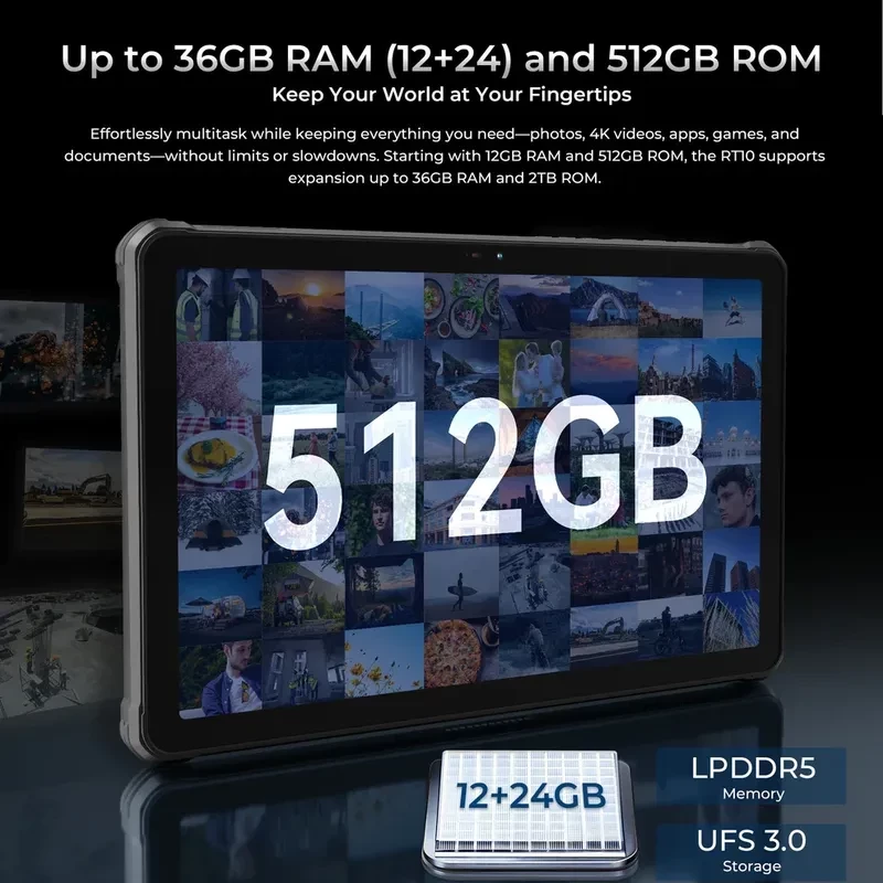 Oukitel RT10 Industry 512 GB 5G 12 GB de RAM com leitor de código de barras