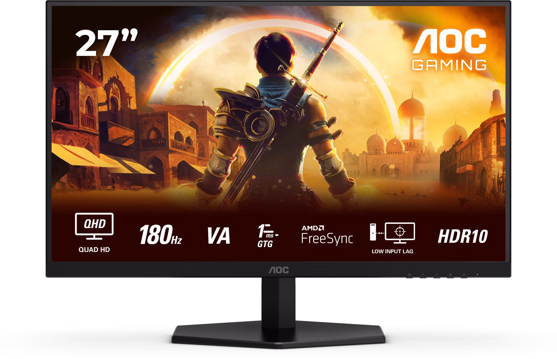 AOC G4 Q27G42XNE 27" Quad HD LED Fast VA 180 Hz 1ms GtG HDR10 FreeSync - Monitor PC Gaming