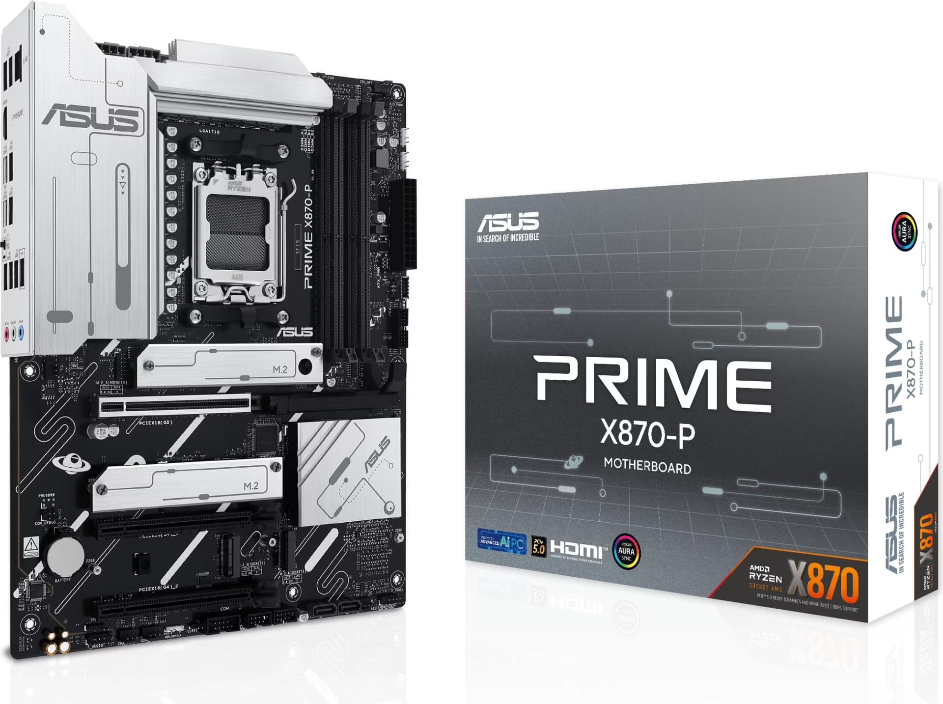 ASUS PRIME X870-P AMD X870 Socket AM5 ATX