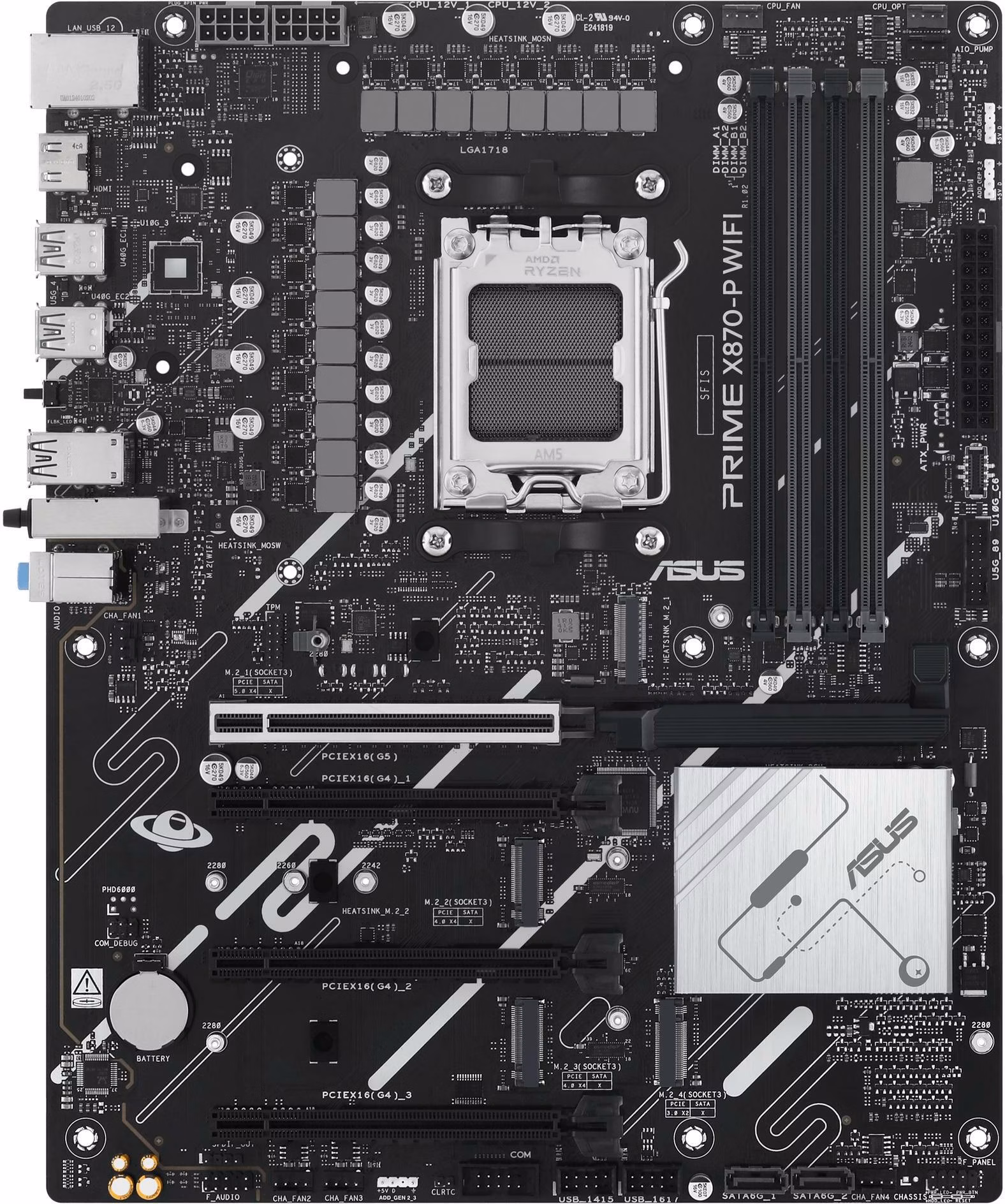 ASUS Prime X870-P WIFI Soquete AM5 ATX