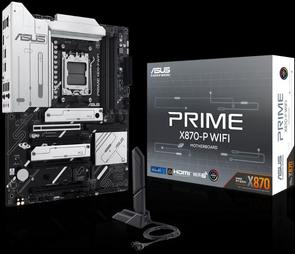 ASUS Prime X870-P WIFI Soquete AM5 ATX