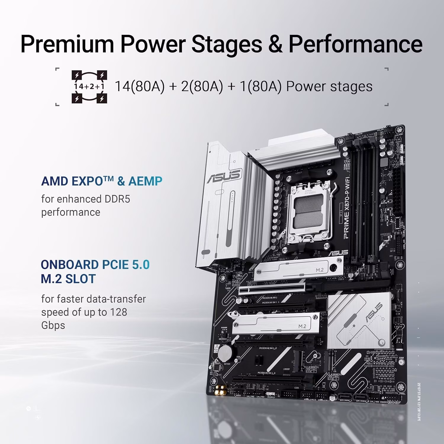 ASUS Prime X870-P WIFI Soquete AM5 ATX
