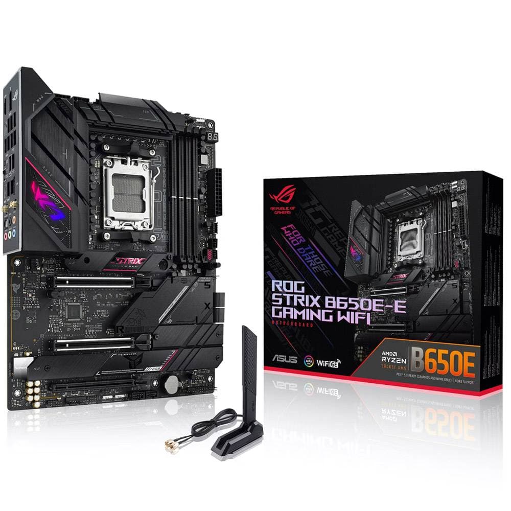 ASUS ROG STRIX B650E-E GAMING WIFI AMD Ryzen™ AM5 Socket 128GB ATX Preto