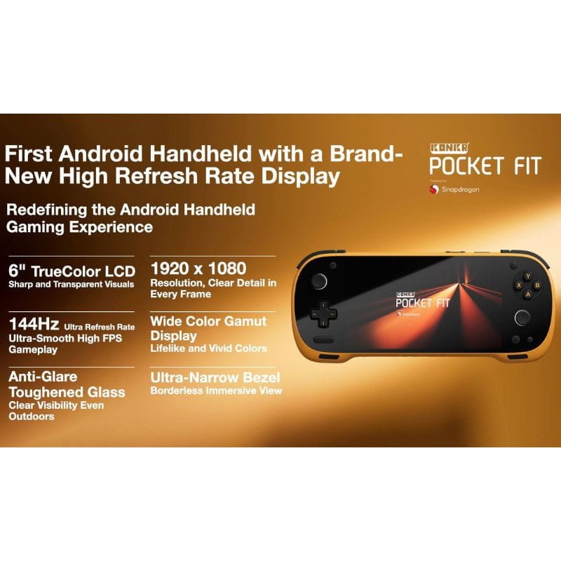 Ayaneo Konkr Pocket FIT Snapdragon G3 Gen 3 12 GB/256 GB Branco