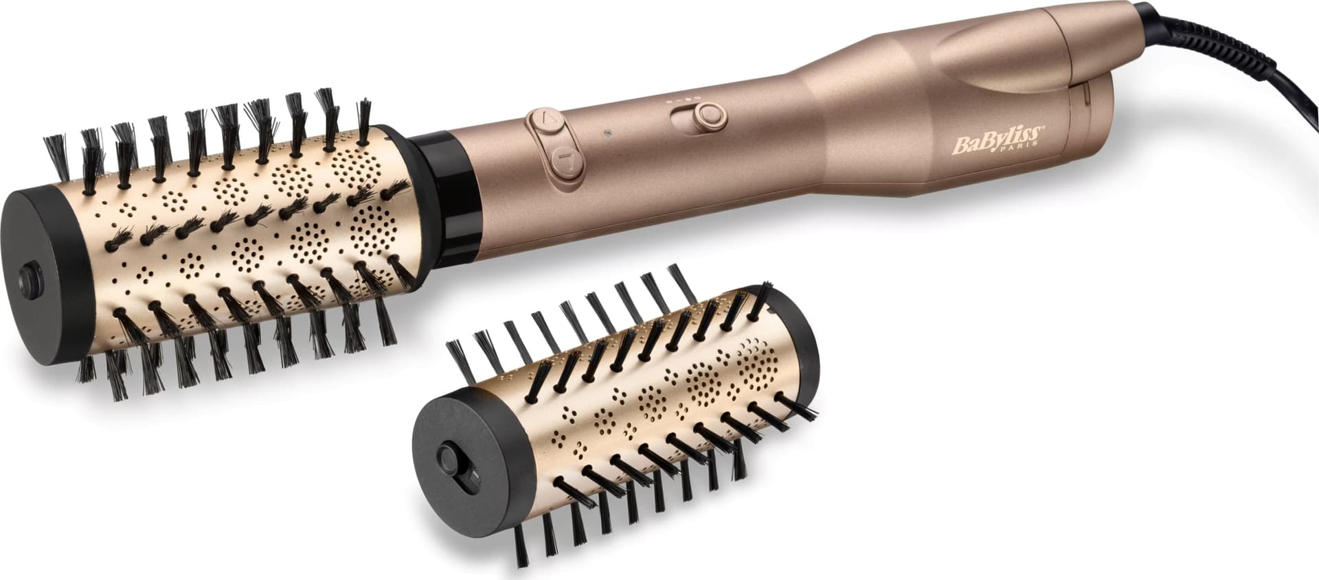 BaByliss Big Hair Dual AS952E 2 escovas 650 W Airflow 2,5 mts Ouro - Escova rotativa