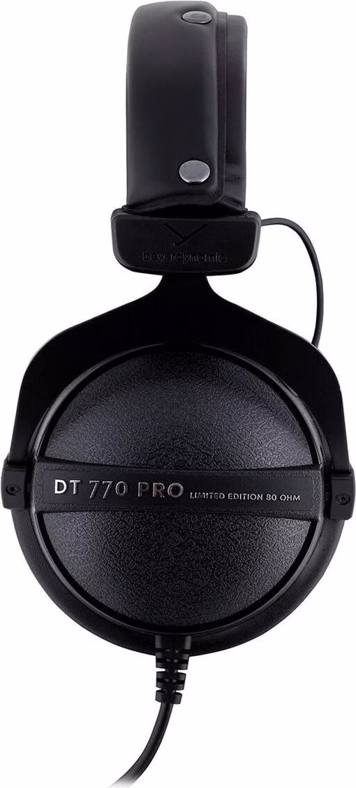 Beyerdynamic DT 770 Pro 80 Ω Preto Edição Limitada - Auscultadores fechados de estúdio com fio