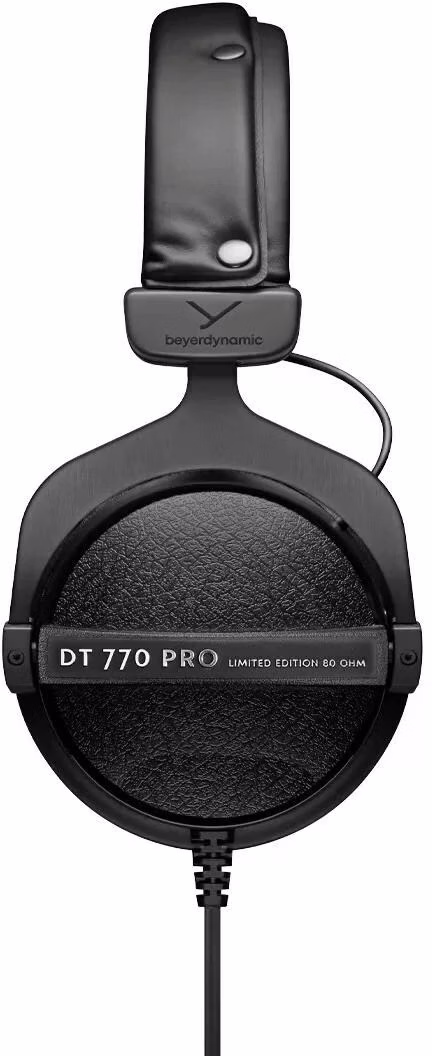 Beyerdynamic DT 770 Pro 80 Ω Preto Edição Limitada - Auscultadores fechados de estúdio com fio