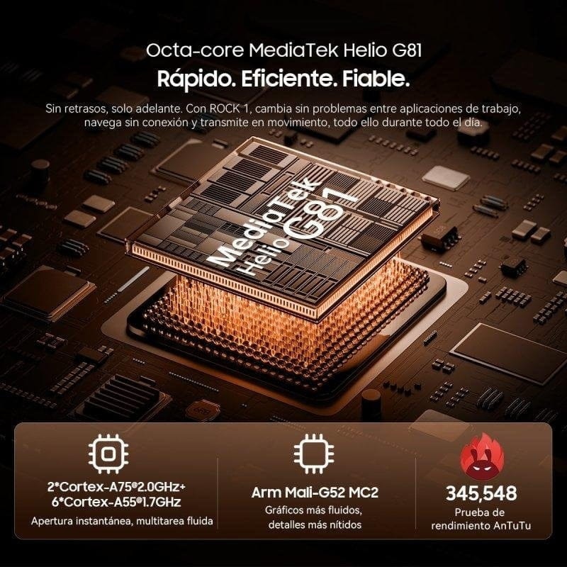 Blackview Rock 1 256 GB Preto Ecrã secundário de 2,01 polegadas 8 GB de RAM 15000 mAh