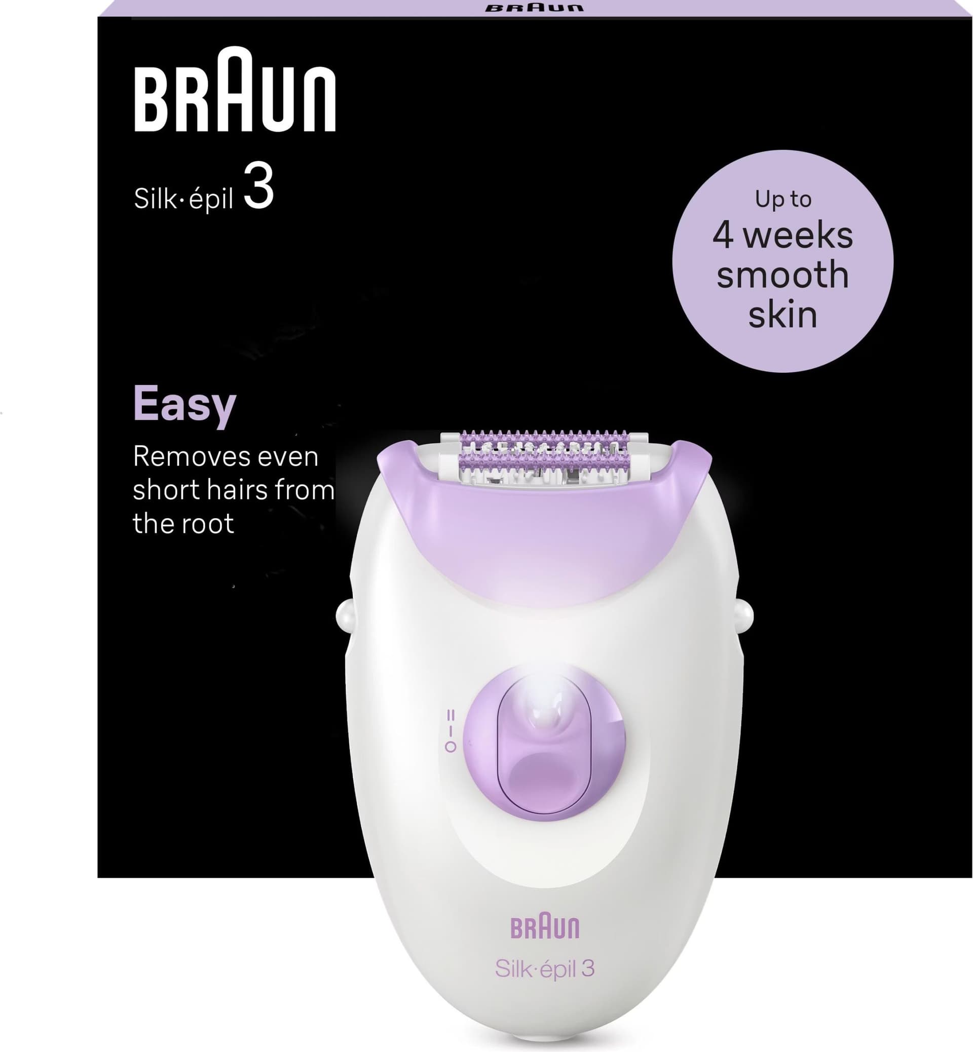 Braun Silk-épil 3 3-000 Roxo/Branco