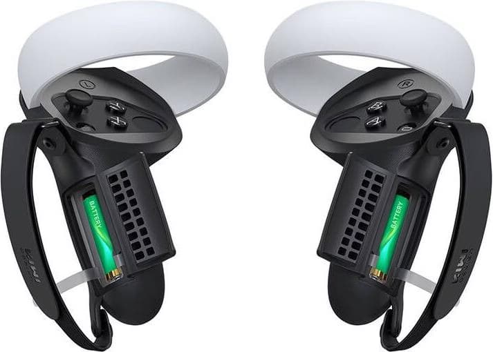 Capas de proteção com pega Kiwi Design Q1 PRO-2.2 com protetor de bateria para Meta Quest 2